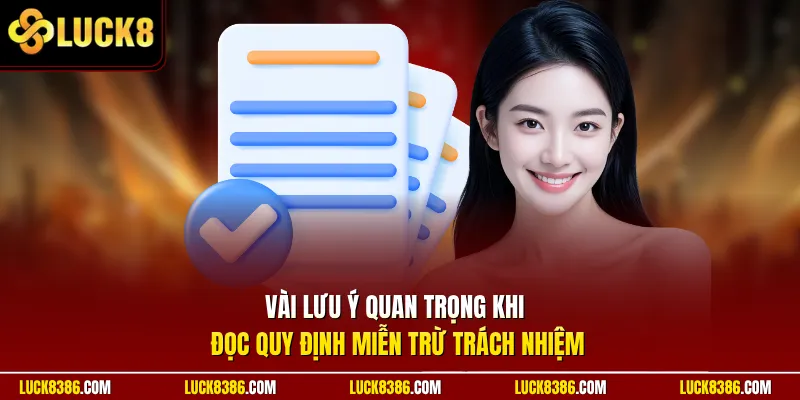 Vài lưu ý quan trọng khi đọc quy định miễn trừ trách nhiệm